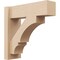 Ekena Millwork 6-in W x 18-in D x 18-in H Balboa Block Rough Cedar Woodgrain TimberThane Outlooker, Primed Tan OUTUR060X18X18BOA44RCPR - alternate 1